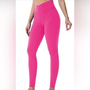 HOT PINK WORKOUT LEGGINGS